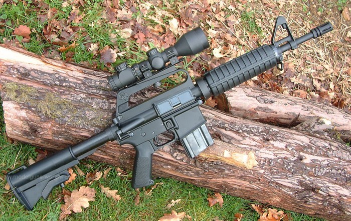 Marushin scoped Colt XM177E2 Commando. 